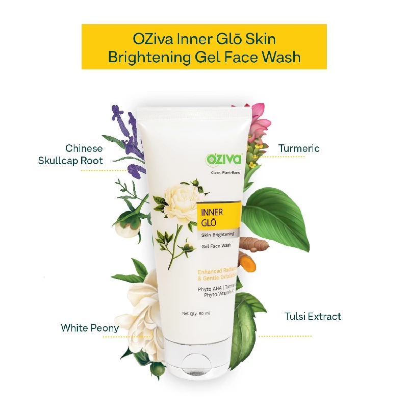 Oziva Inner Glo Skin Brightening Gel Face Wash, 80 ml-2.webp